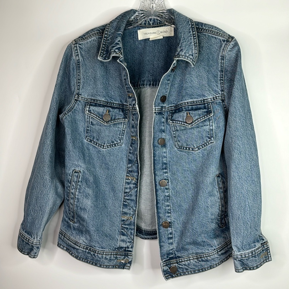 Treasure & Bond Denim Jean Trucker Jacket XXS